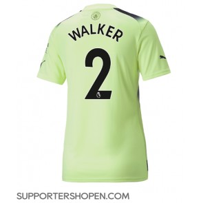 Manchester City Kyle Walker #2 Tredje Matchtröja Dam 2022-23 Kortärmad